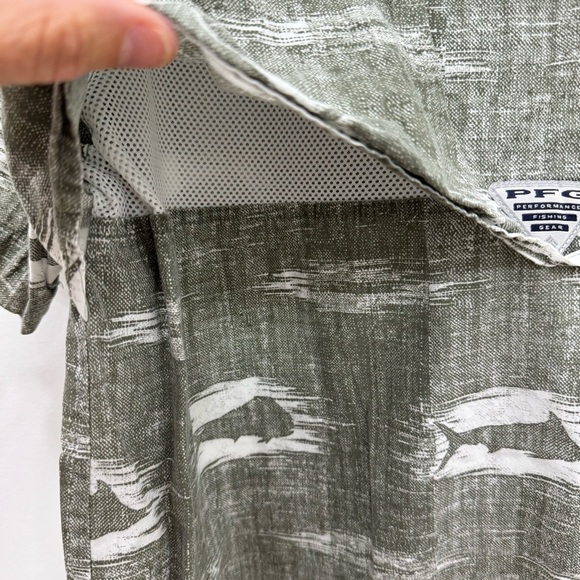 Columbia Trollers Best SS Shirt Mens Vented Fishing Gear Wear Sz Medium Green - Picture 5 of 6